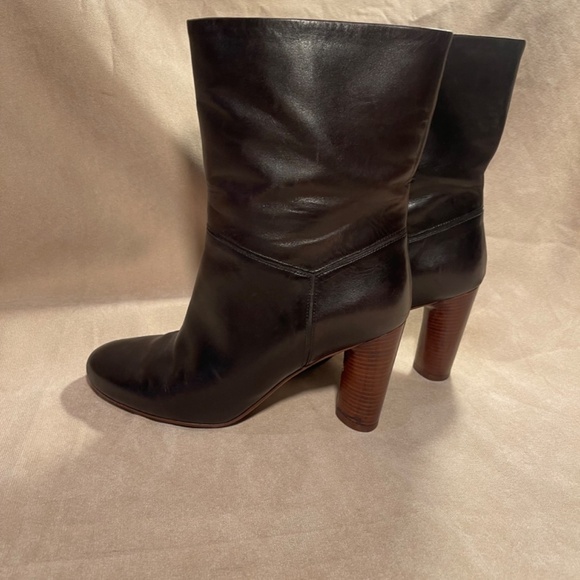 Marc Jacobs Black Leather Ankle Boots Y2k - Picture 4 of 7